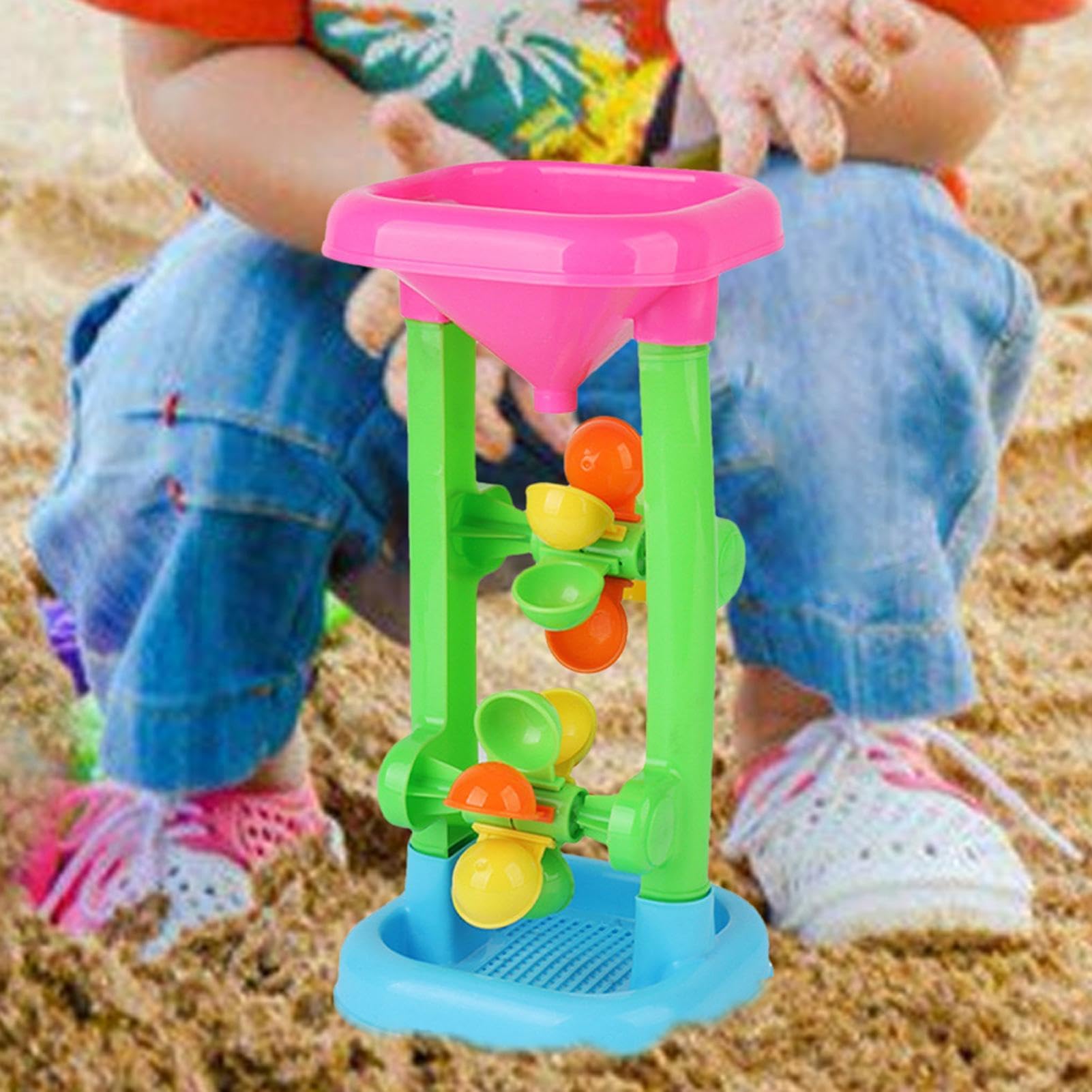 Amazon.co.jp: 砂と水のふるい分け漏斗 - 砂と水車タワー 砂場